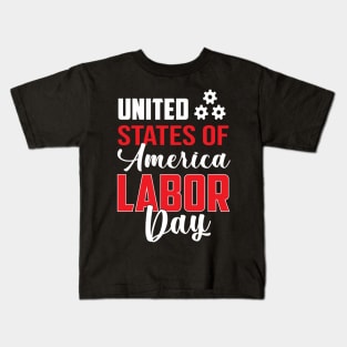 United States Of America Labor Day Kids T-Shirt